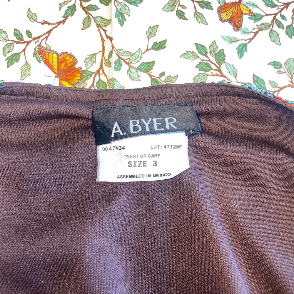 Women’s A. Byer Boho Paisley Summer Skirt - Picture 4 of 5